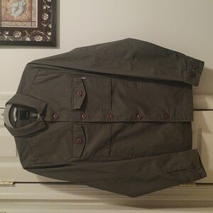 Mens Oregano Shacket ButtonUp V527 | Vuori Jacket Russel Field Ripstop Shirt